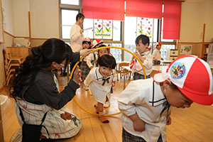 入園2日目の様子です　年少組