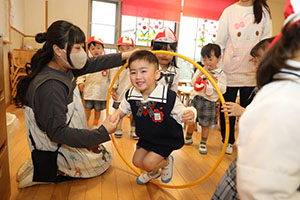入園2日目の様子です　年少組