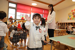 入園2日目の様子です　年少組