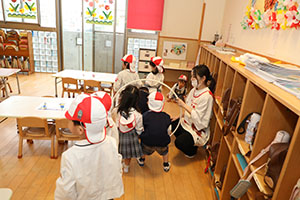 入園2日目の様子です　年少組