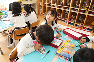 母の日の制作　A