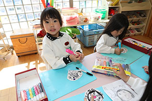 母の日の制作　A
