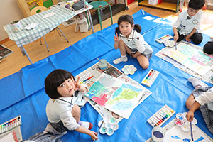こいのぼりの制作　A