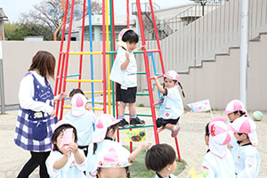 こいのぼりを泳がせました　うさぎ