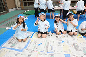 このぼりの制作　布染めに挑戦！　D