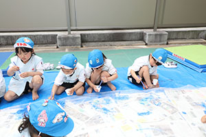 このぼりの制作　布染めに挑戦！　D