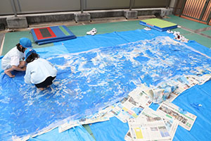 このぼりの制作　布染めに挑戦！　D