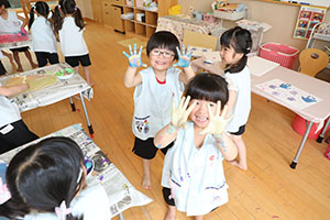 こいのぼりの制作　ひまわり