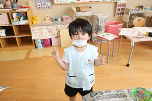 こいのぼりの制作　ひまわり