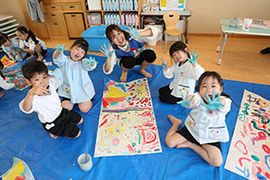 こいのぼりの制作　E