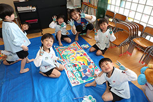こいのぼりの制作　E