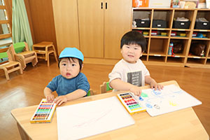 お絵かき楽しかったね　ぺんぎん