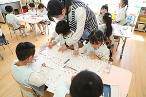 習字教室　年長組　NO．1