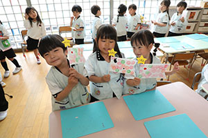 こいのぼりの制作　たんぽぽ