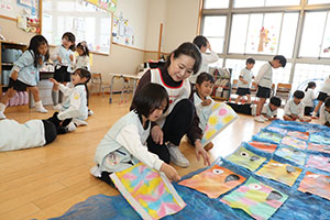 巨大こいのぼりがついに完成！　D