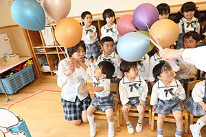 入園記念写真を撮影しました　年少組