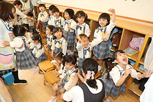 入園記念写真を撮影しました　年少組