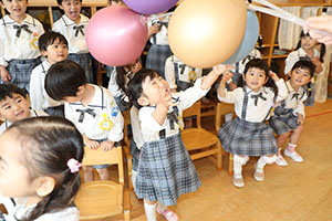 入園記念写真を撮影しました　年少組