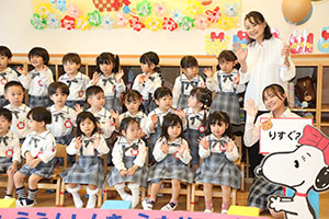 入園記念写真を撮影しました　年少組