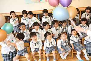 入園記念写真を撮影しました　年少組