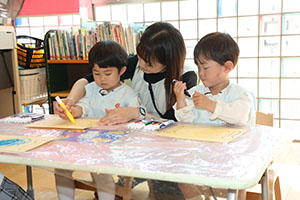 スパゲティの制作　　うさぎ・ぱんだ