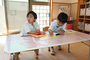 スパゲティの制作　　うさぎ・ぱんだ