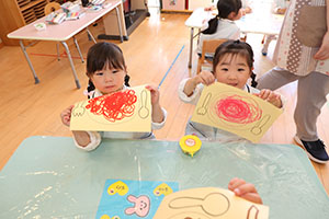 スパゲティの制作　　うさぎ・ぱんだ