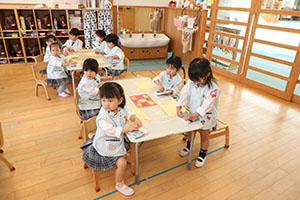 スパゲティの制作　　うさぎ・ぱんだ