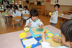 スパゲティの制作　　うさぎ・ぱんだ