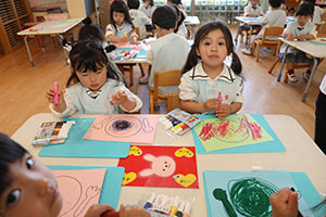 スパゲティの制作　　うさぎ・ぱんだ