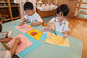 スパゲティの制作　　うさぎ・ぱんだ