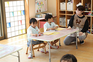 スパゲティの制作　　うさぎ・ぱんだ