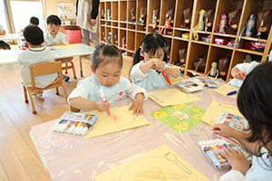 スパゲティの制作　　うさぎ・ぱんだ
