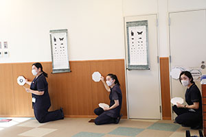 視力・聴力検査がありました　　年長組