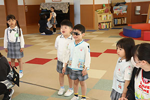 視力・聴力検査がありました　　年長組