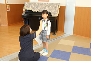 視力・聴力検査がありました　　年長組