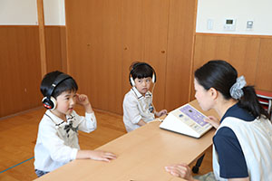 視力・聴力検査がありました　　年長組