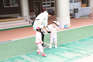 こいのぼりと記念撮影　ひよこ・あひる・ぺんぎん