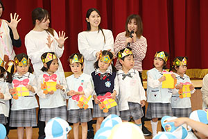 4月生まれのお誕生会　「幼稚園劇」　年少組・ひよこ・あひる・ぺんぎん
