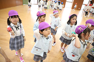 4月生まれのお誕生会　「春の大運動会」　年長組