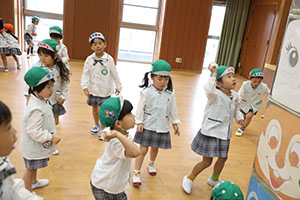 4月生まれのお誕生会　「春の大運動会」　年長組