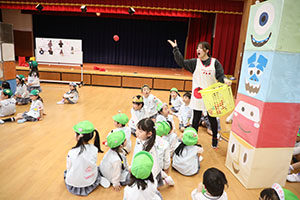 4月生まれのお誕生会　「春の大運動会」　年長組