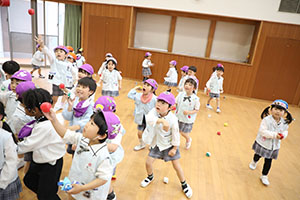 4月生まれのお誕生会　「春の大運動会」　年長組