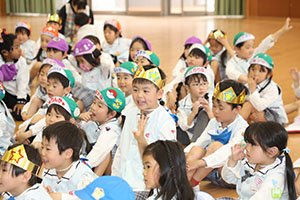 4月生まれのお誕生会　「春の大運動会」　年長組