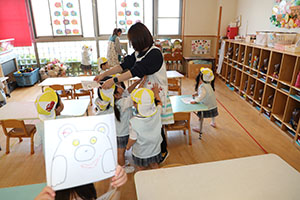 くまの制作　ぱんだ