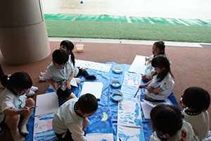 雨の観察　さくら・たんぽぽ