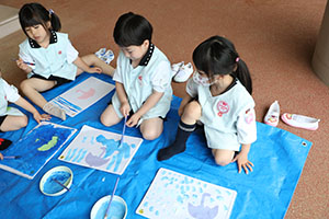雨の観察　さくら・たんぽぽ