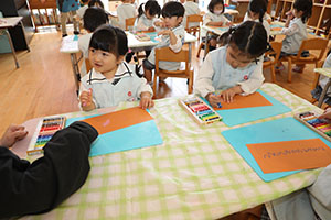 カゴの制作　こあら