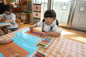 カゴの制作　こあら