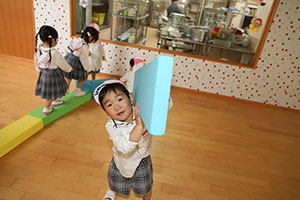 デンコーナーで遊びました　うさぎ